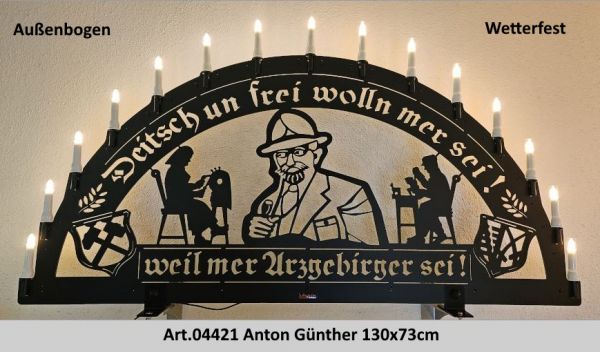 Holzstolz Aussenschwibbogen "Anton Günther", 15 LED