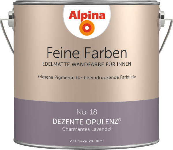 Alpina Feine Farben No. 18 „DEZENTE OPULENZ“ - Charmantes Lavendel