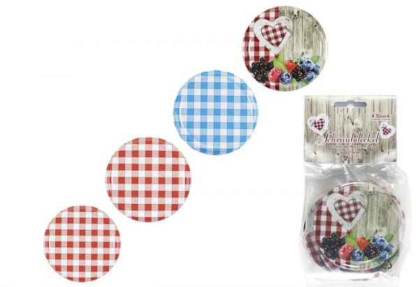 4er Set Twist-Off Deckel